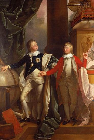 Benjamin West Willem IV van het Verenigd Koninkrijk oil painting picture